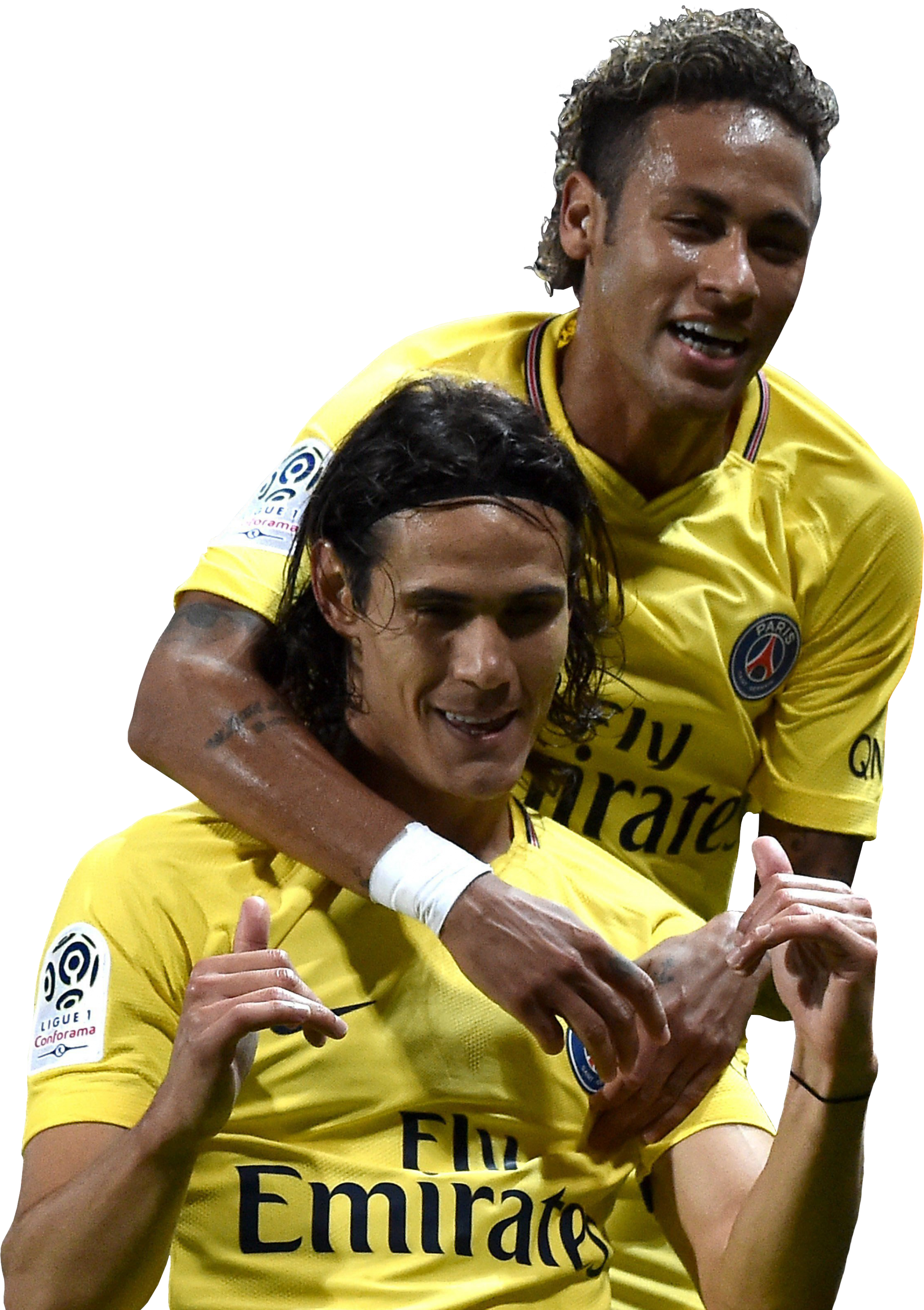 Edinson Cavani & Neymar Render - Edinson Cavani Clipart (2115x3000), Png Download