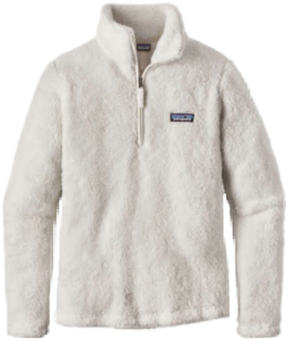 #clothes #png #pngs #sweater #pants #aesthetic #niche - Patagonia White Fleece Pullover Clipart (1024x1024), Png Download