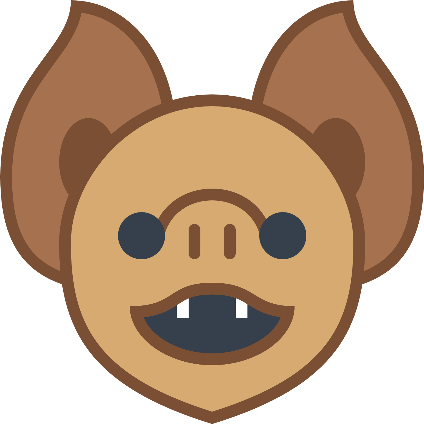 Bats Clipart Face - Bat Face Png Transparent Png (1600x1600), Png Download