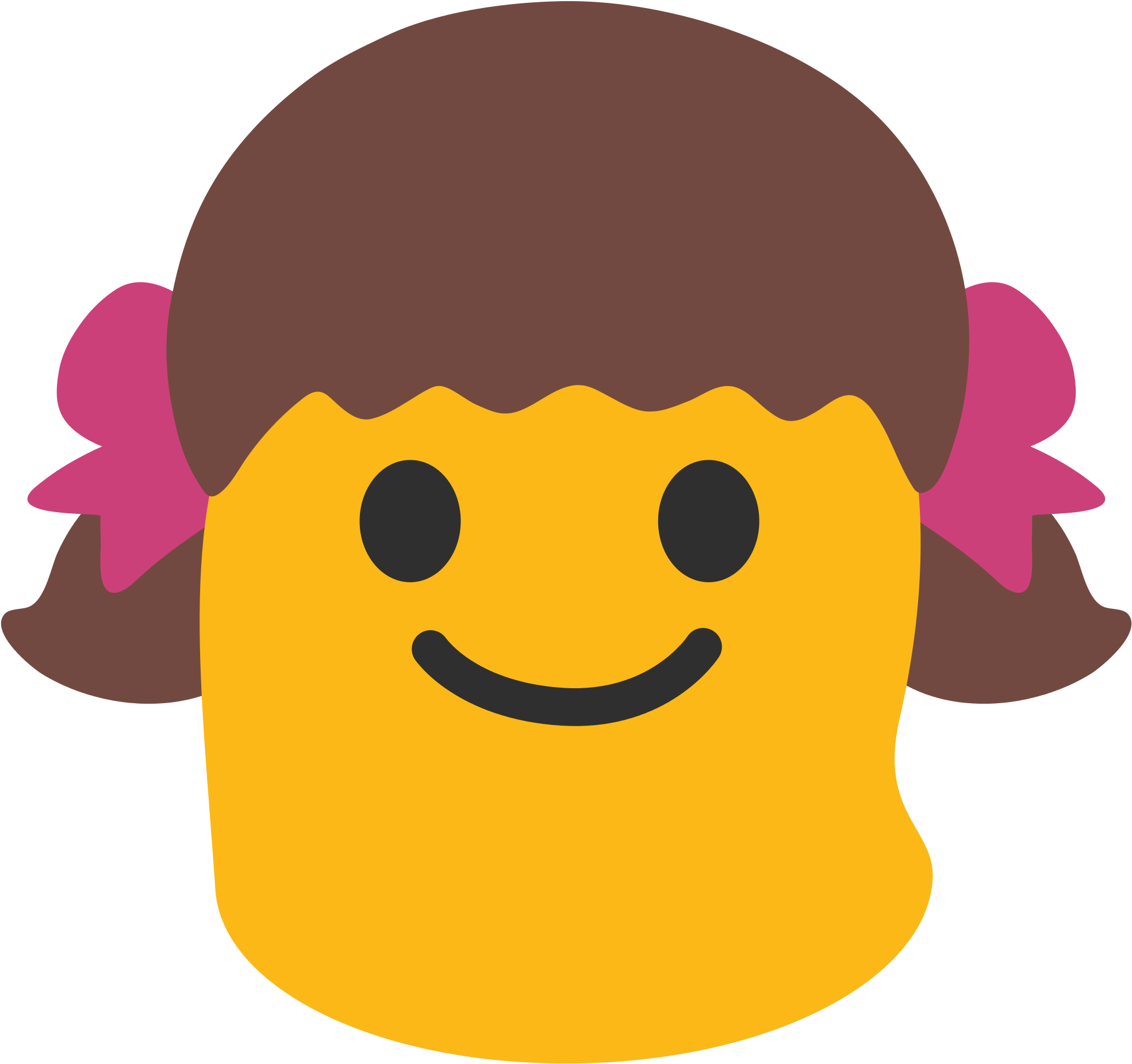 Android Girl Emoji Png , Png Download - Android Girl Emoji Png Clipart (1969x1849), Png Download
