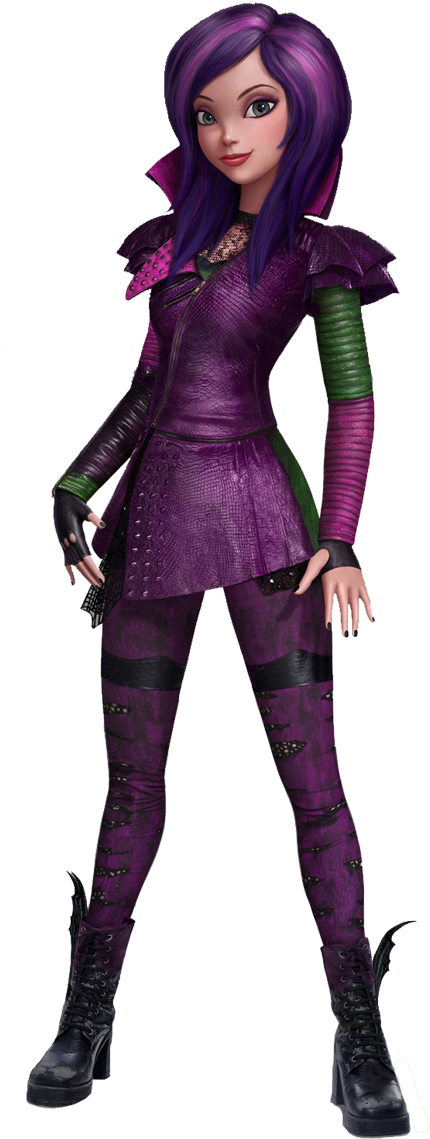 Descendants - Mal Descendientes Wicked World Clipart (432x1180), Png Download