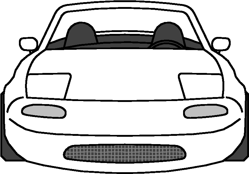 Miata Profile Icon - Race Car Clipart (900x900), Png Download