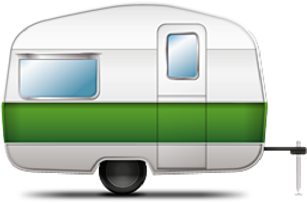 Camping, Trailer, Campsite - Camping Trailer Icon Clipart (600x600), Png Download
