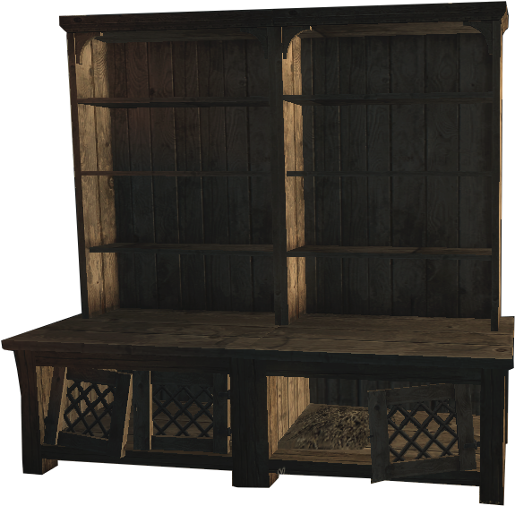 Old Shelf 2 - Cupboard Clipart (584x580), Png Download