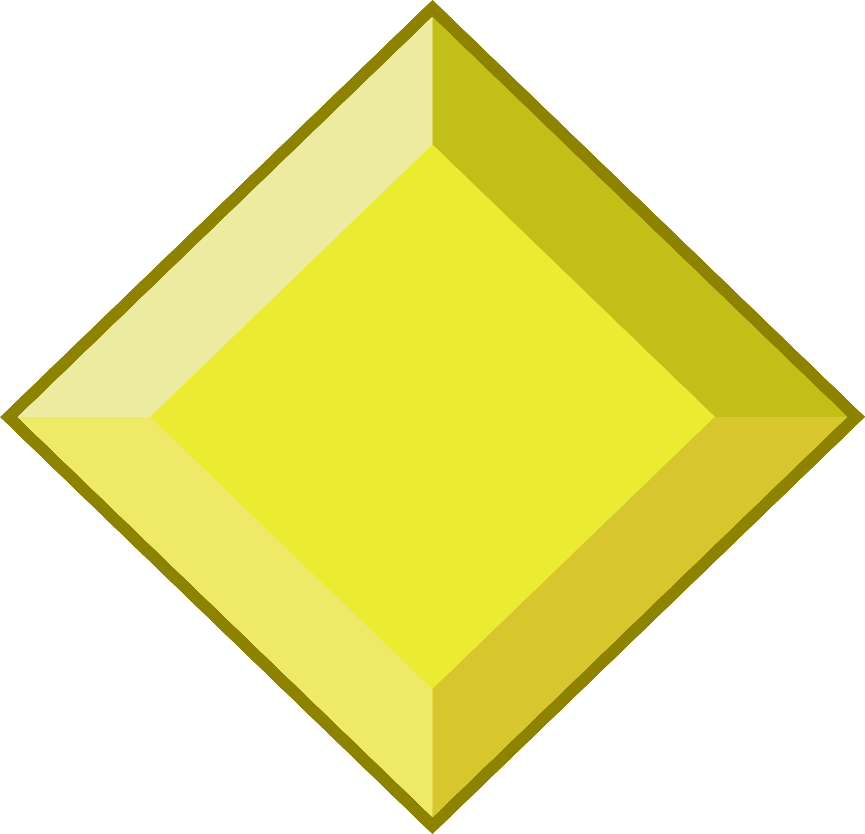 Yellow Diamond Gem Png - Steven Universe Pedra Da Diamante Amarelo Clipart (3524x3397), Png Download