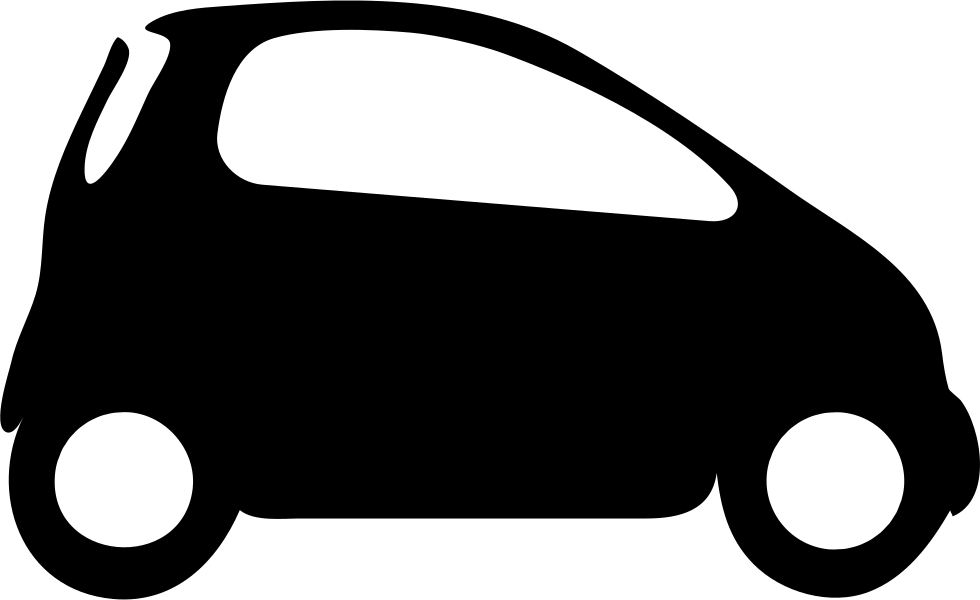 Banner Black And White Smart Car Svg Png Icon Free - Icone Voiture Smart Clipart (980x600), Png Download