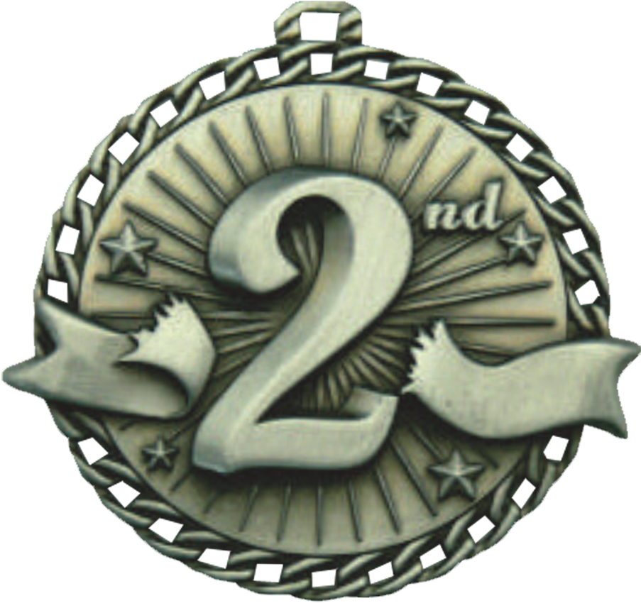 2nd Place Medal Silver - 3rd Place Medal Png Clipart (902x984), Png Download
