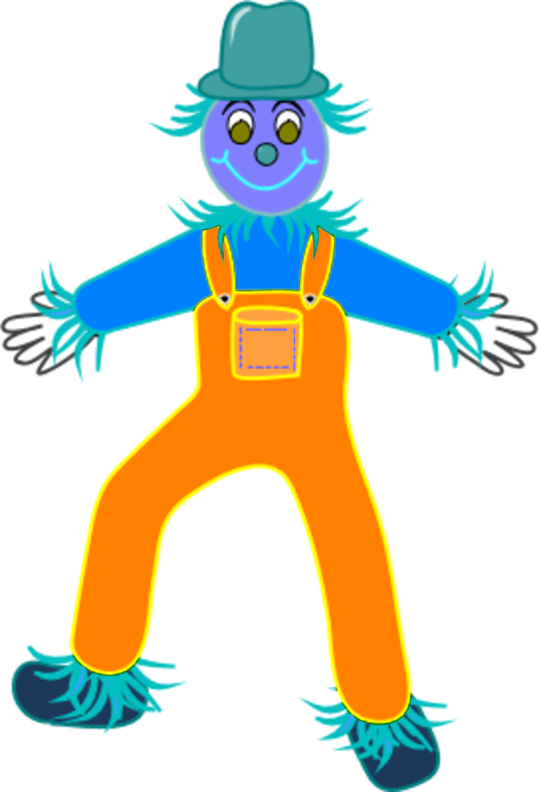 600 X 882 1 - Scarecrow Clip Art - Png Download (600x882), Png Download