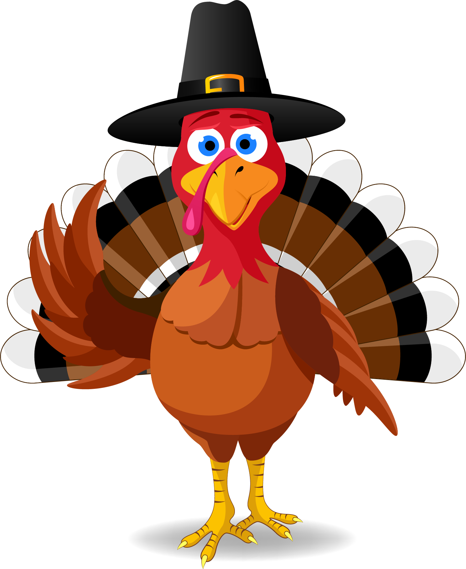 Questions Give Us A Call At - Turkey Thanksgiving Vector Clipart (1488x1816), Png Download