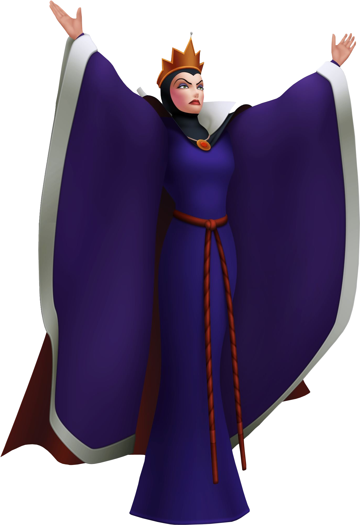 Evil Queen - Snow White Evil Queen Kingdom Hearts Clipart (1553x2116), Png Download