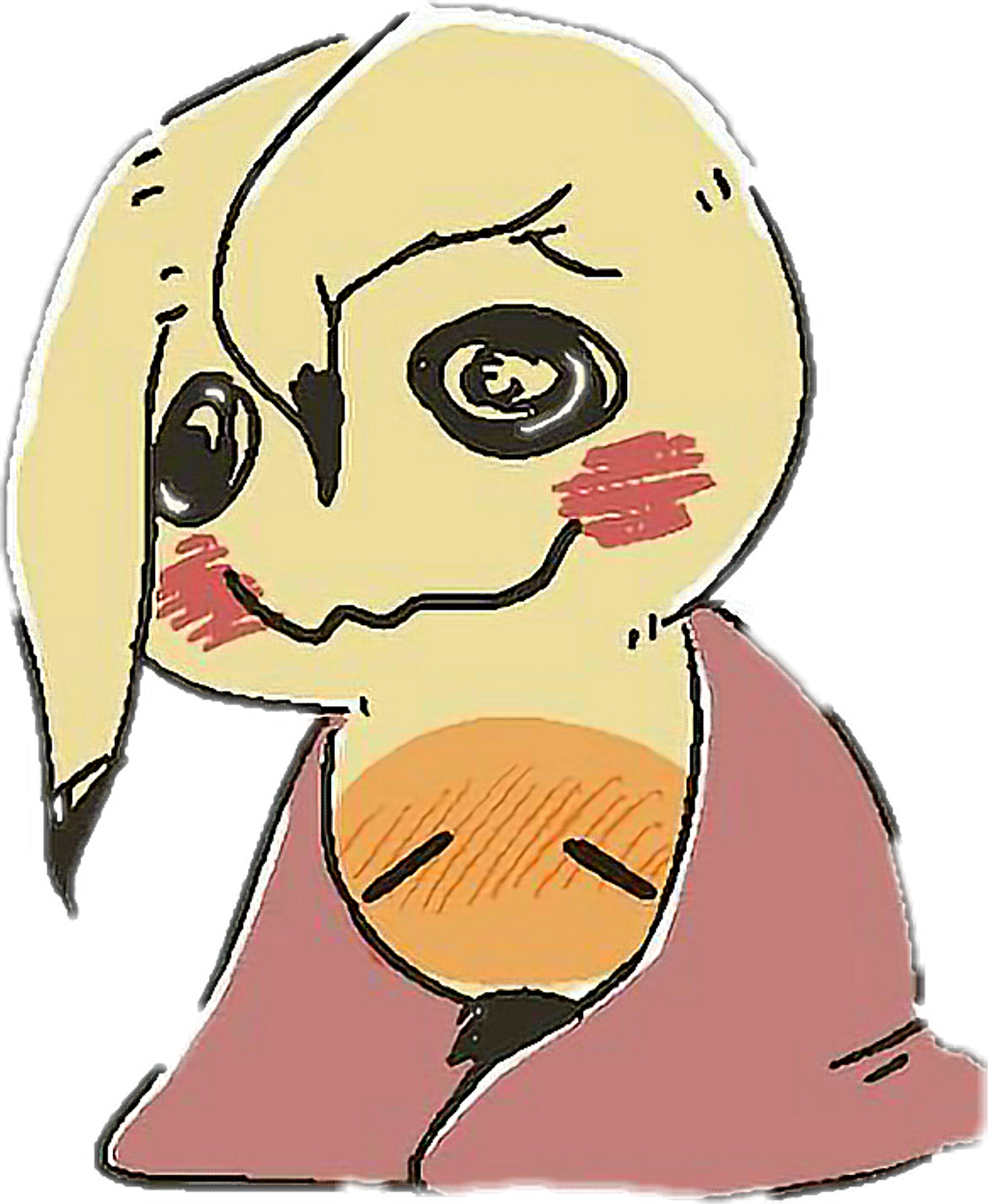 #kawaii #cute #pokemon #mimikyu - Mimikyu Fanart Clipart (1024x1248), Png Download