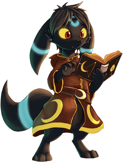 Female Shiny Umbreon Clipart (555x704), Png Download