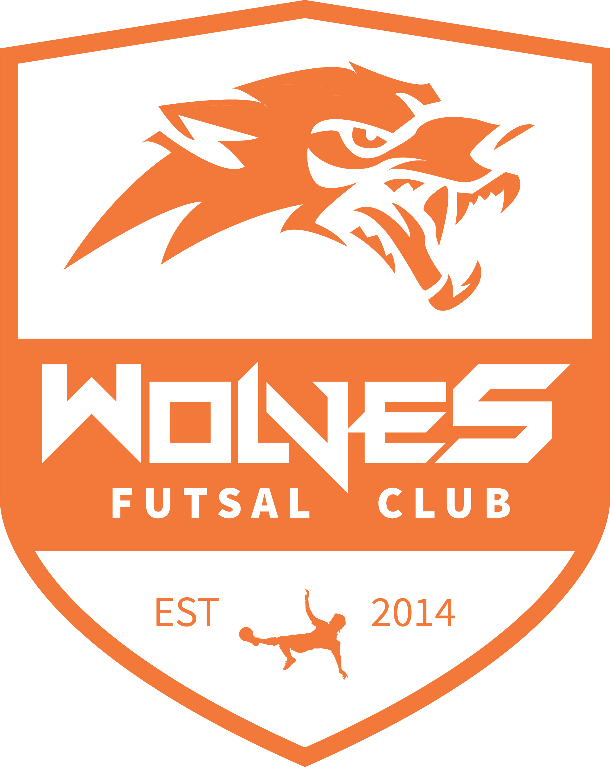 Wolves-orange - 2015 Afc Futsal Club Championship Clipart (2105x2648), Png Download