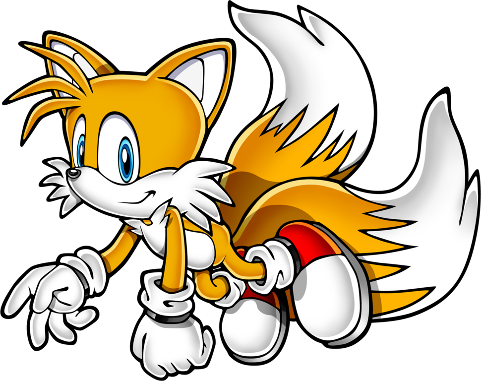 Sonic Art Assets Dvd - Tails Miles Prower Tail Clipart (970x768), Png Download