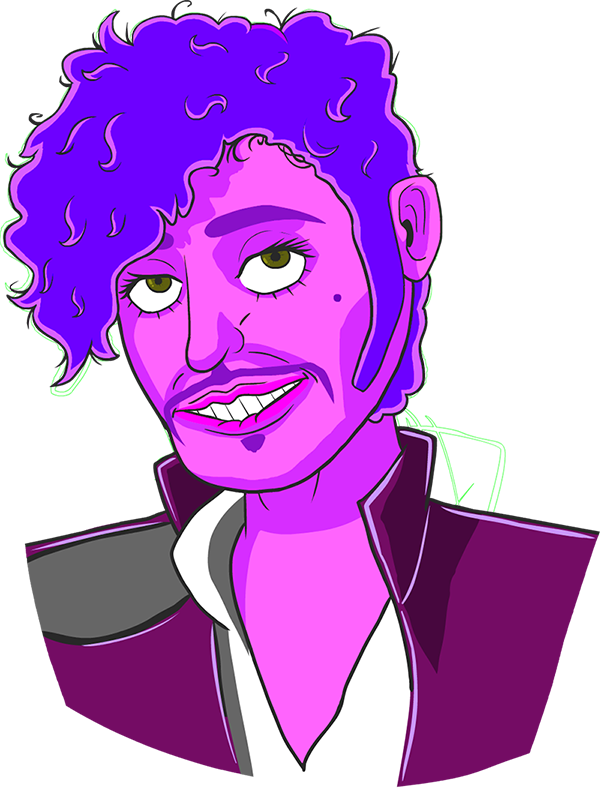 Prince Turned Our Hearts Purple - Illustration Clipart (600x789), Png Download