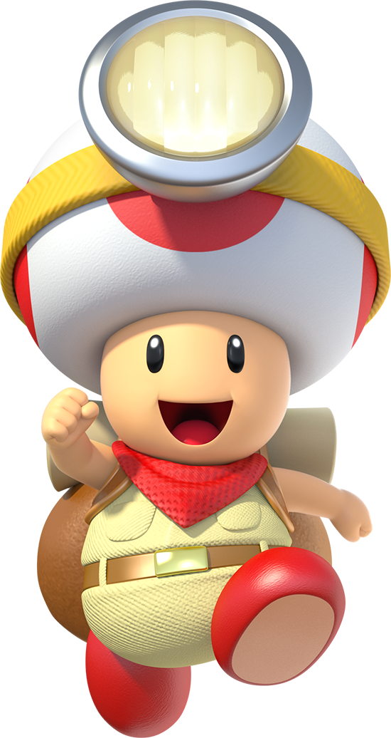 Super Mario Captain Toad Clipart (550x1036), Png Download