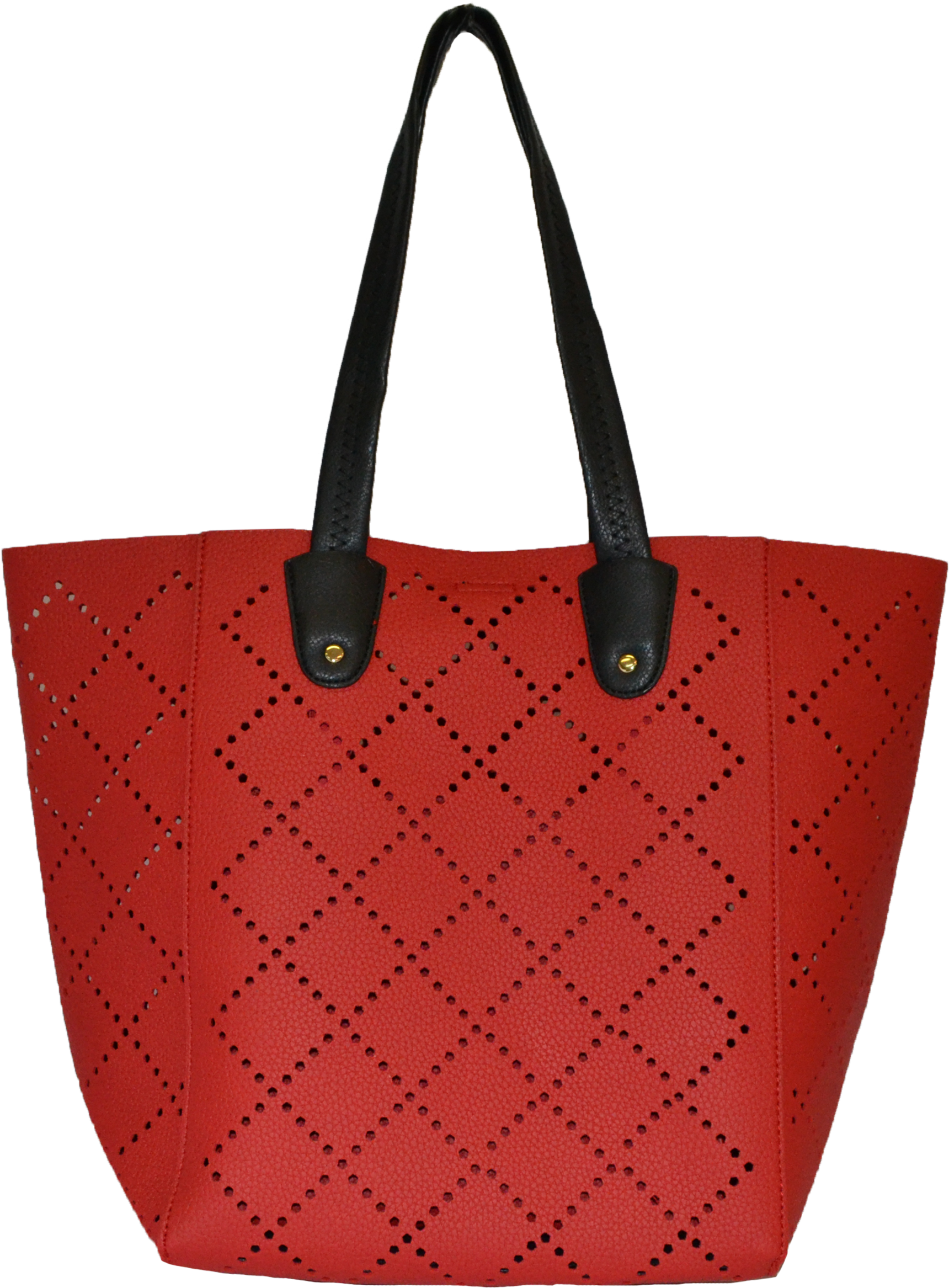 Mimosa- Womens Red Laser Cut Vegan Tote Bag Clipart (1720x2334), Png Download