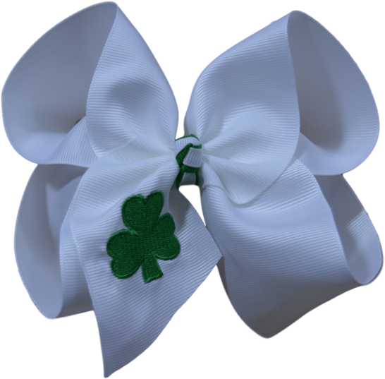 Saint Patrick's Day Hair Bow Clipart (600x600), Png Download