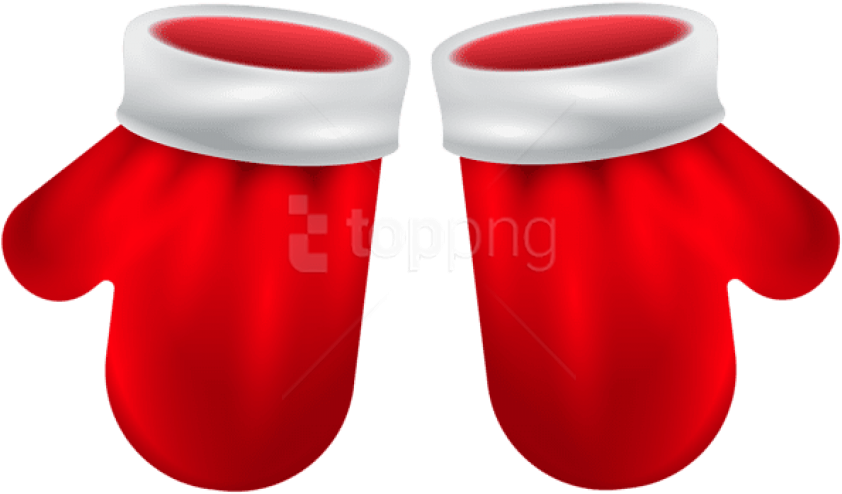 Free Png Santa Claus Gloves Png Png - Santa Claus Gloves Png Clipart (850x499), Png Download