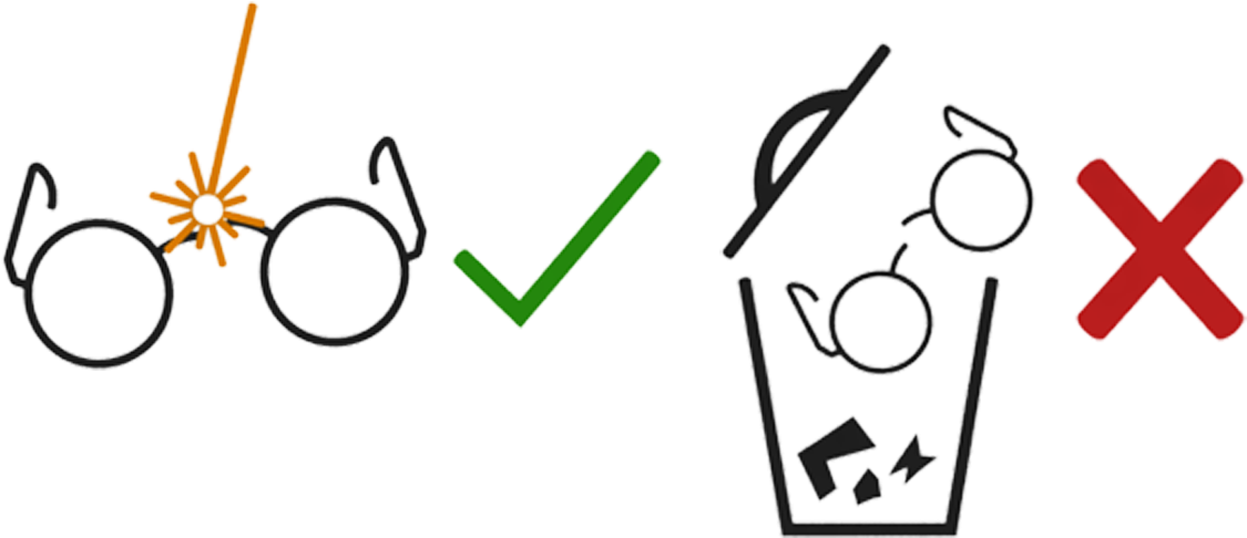 Repair Broken Sunglasses And Eyeglasses Clipart (1440x960), Png Download