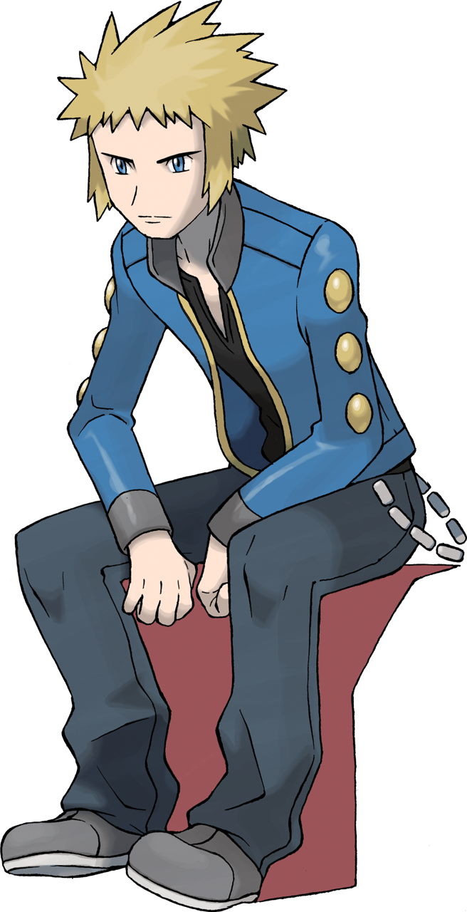 Diamond Pearl Volkner - Volkner Pokemon Clipart (656x1280), Png Download