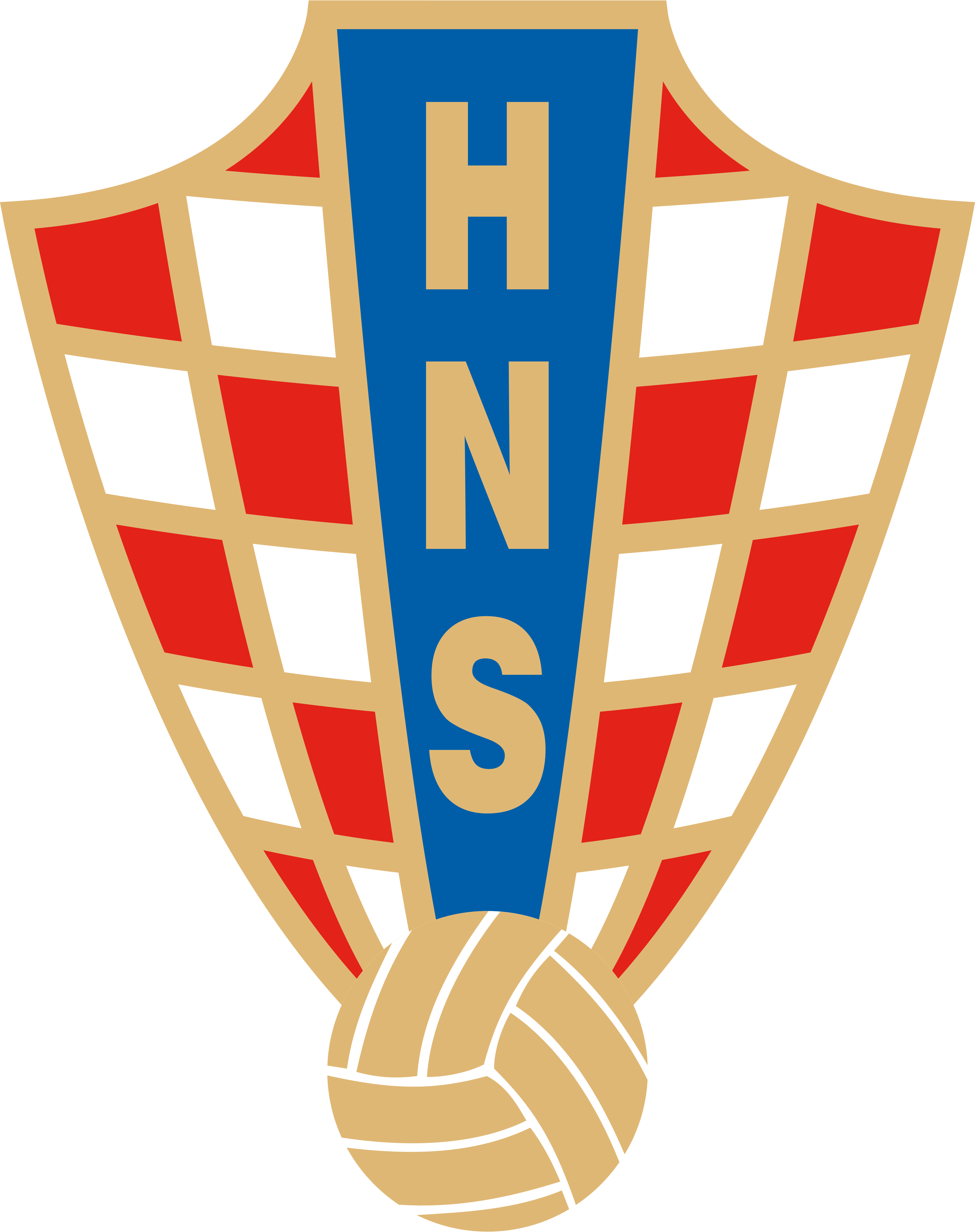 Croatia National Football Team &ndash Logos Download - Croatia National Team Logo Clipart (3957x5000), Png Download