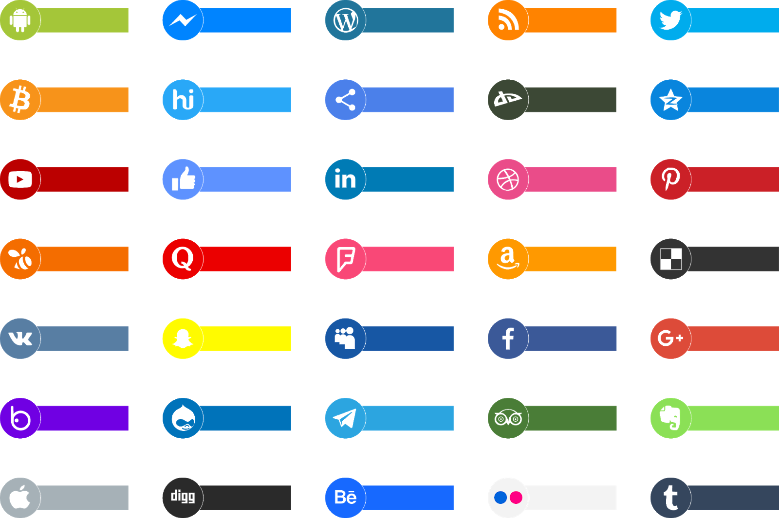 Download Font Social Type Color Font Icons - Carmine Clipart (1600x1065), Png Download