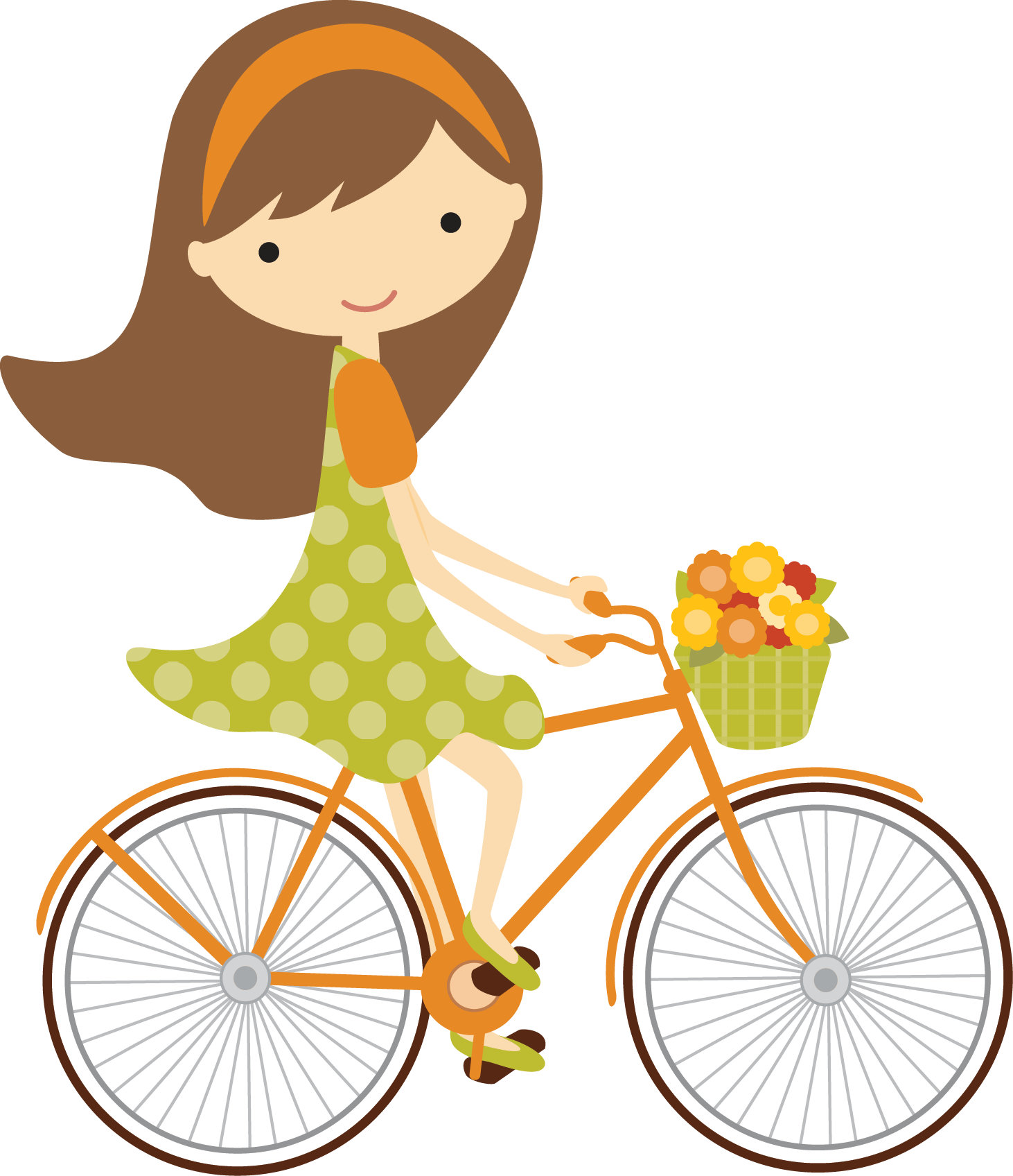 Banner Freeuse Bicicleta Fallgirlbrown Png Minus Pinterest - Ride A Bike Cartoon Png Clipart (1462x1696), Png Download