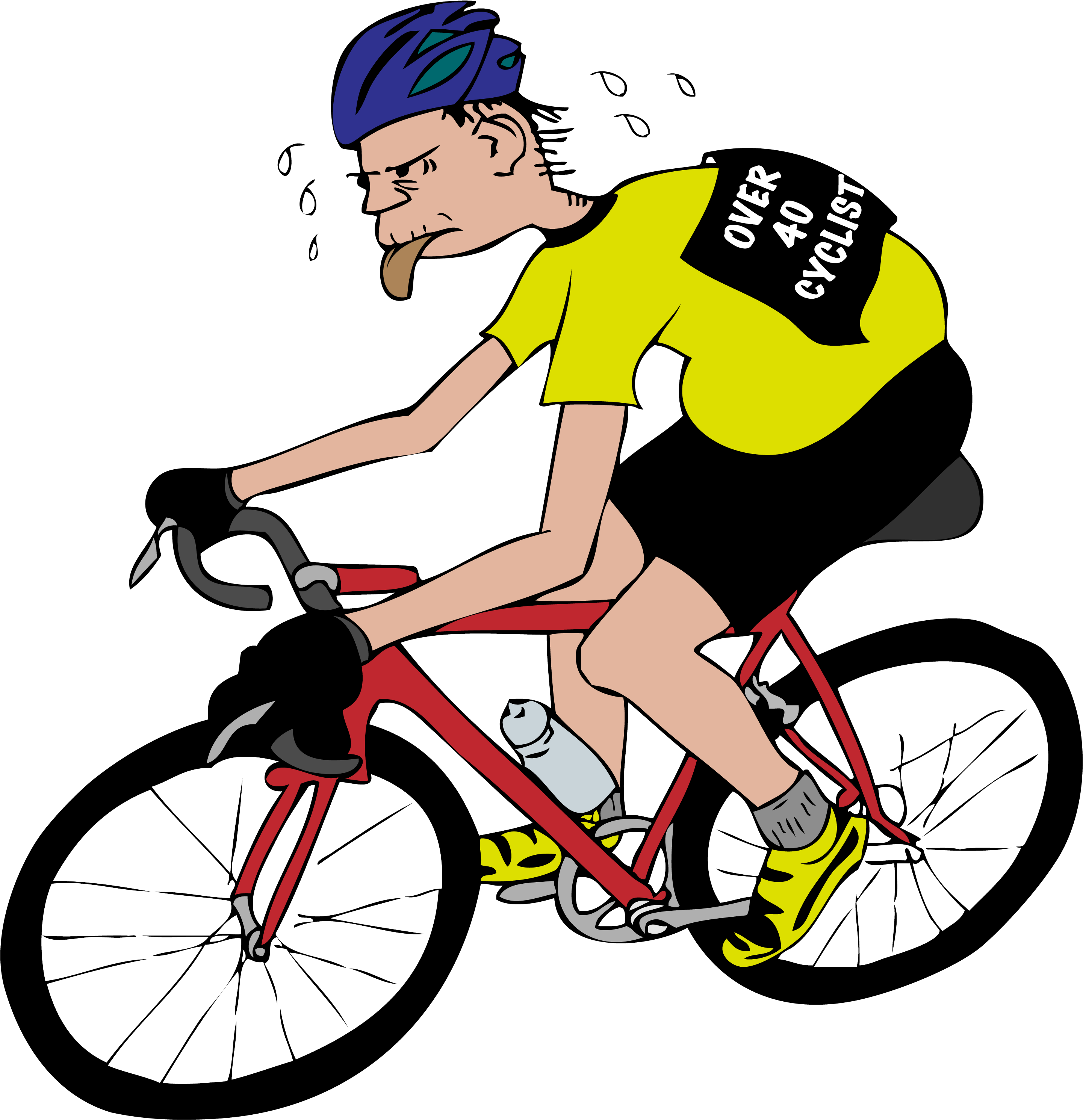 The Over 40 Cyclist, The Premier Website For The Slightly - Road Bicycle Clipart (2896x3000), Png Download
