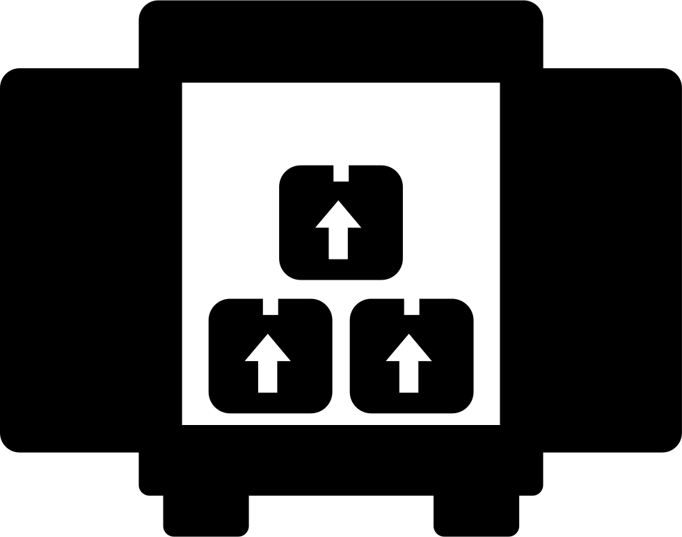 Boxes Storage For Delivery Inside A Truck Box From - Back Of The Truck Icon Clipart (980x772), Png Download