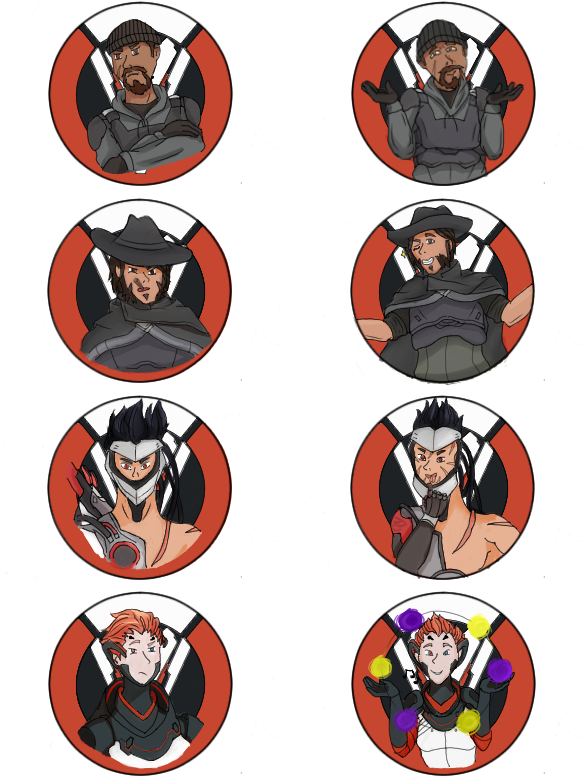 #overwatch #blackwatch #overwatchfanart #mccree #genji - Overwatch Blackwatch Moira Fanart Clipart (600x800), Png Download