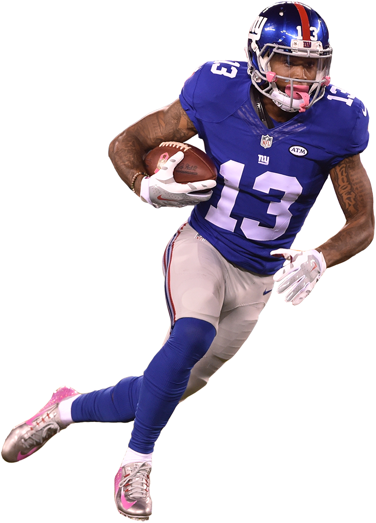 New York Giants Nfl By Nicolopez On Odell Beckham Jr Transparent