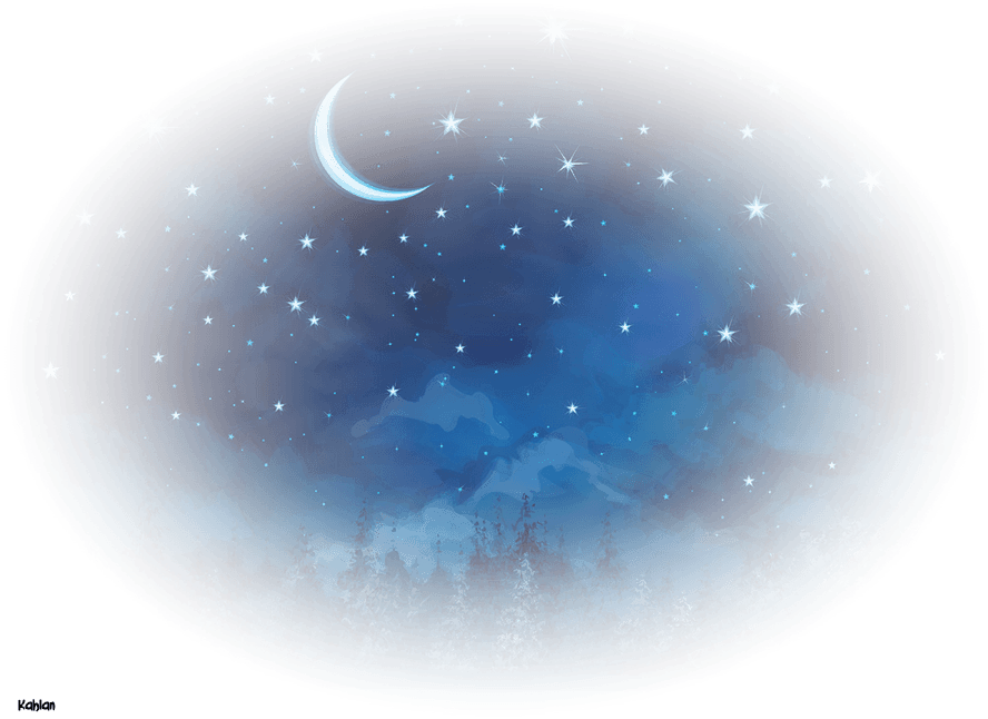 Paysages Night Sky - Star Clipart (888x646), Png Download