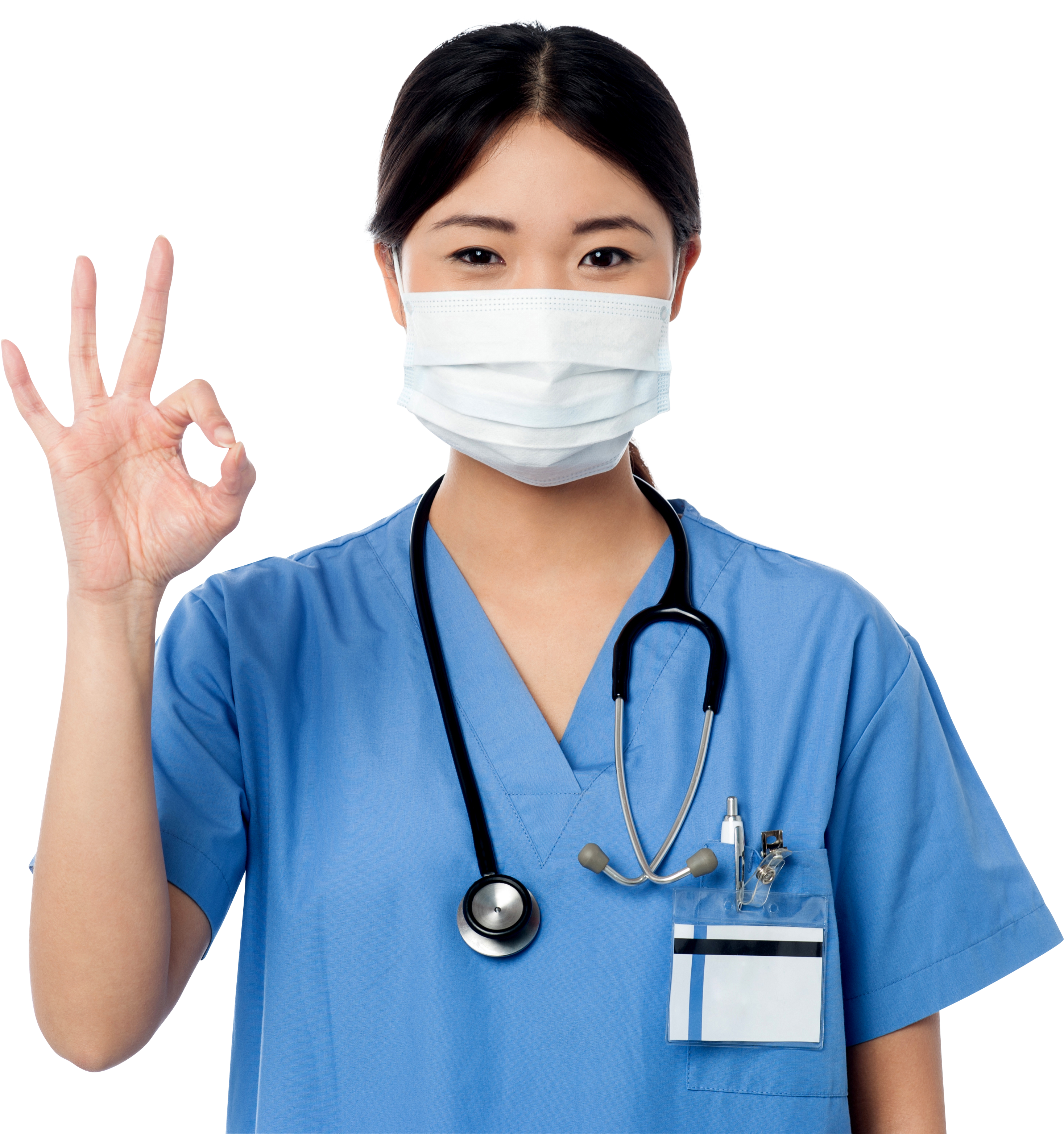 Women Pointing Perfect Symbol - Women Doctors Png Clipart (4809x3200), Png Download
