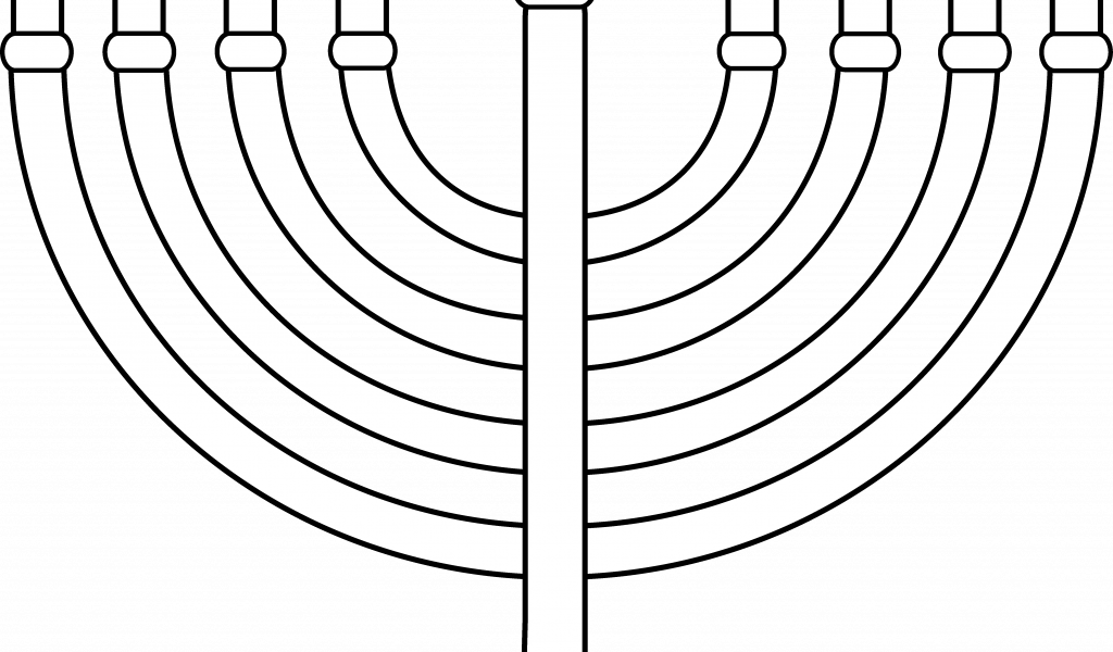 Download By Size Coloring Book Menorah Clipart Large Size Png Image