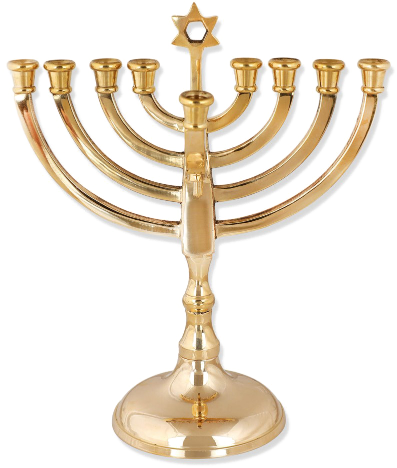 Hanukkah Png - Menorah Star Of David Clipart (1000x1000), Png Download