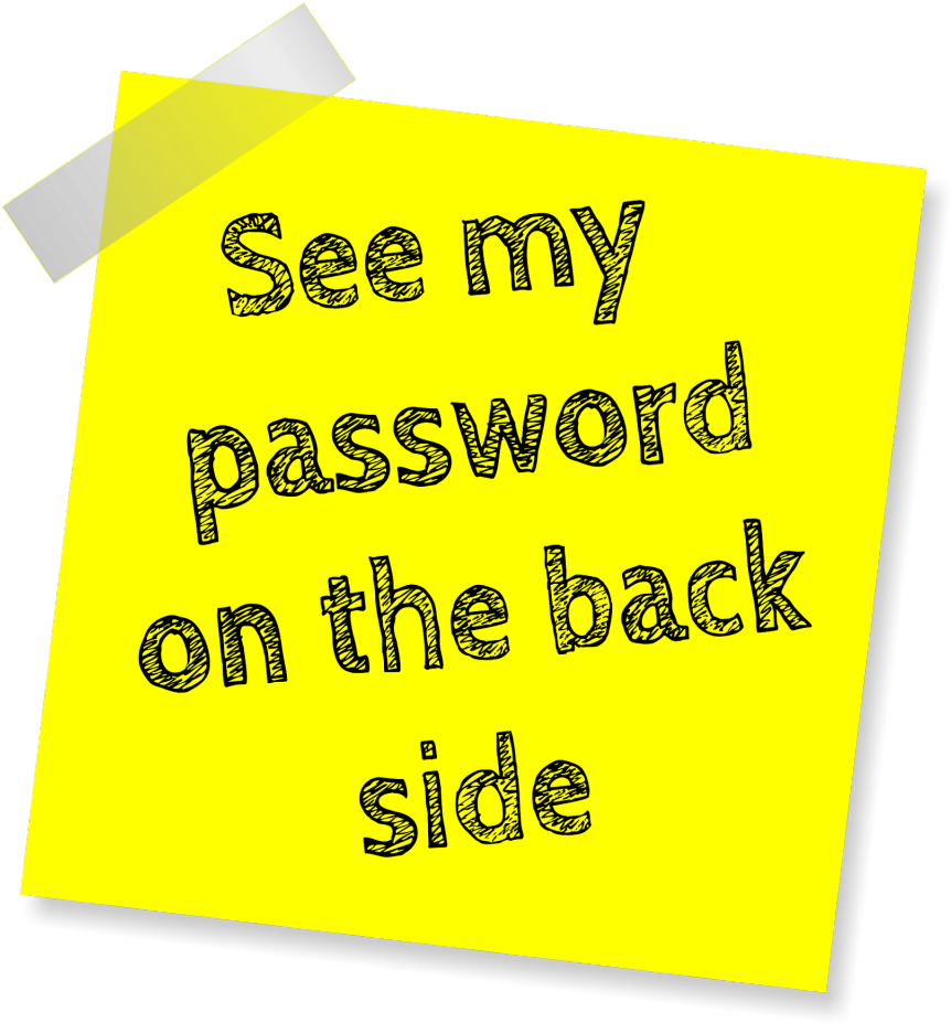 Do Not Create Easy To Guess Passwords - My Passwords Clipart (1024x1024), Png Download