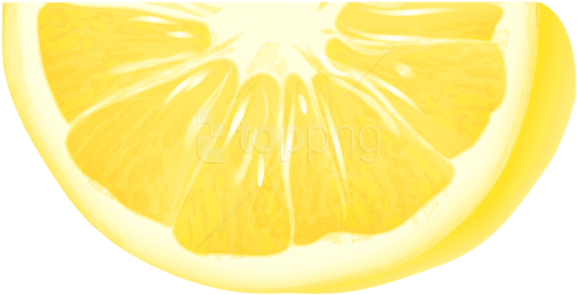 Free Png Piece Of Lemon Png - Close-up Clipart (850x448), Png Download