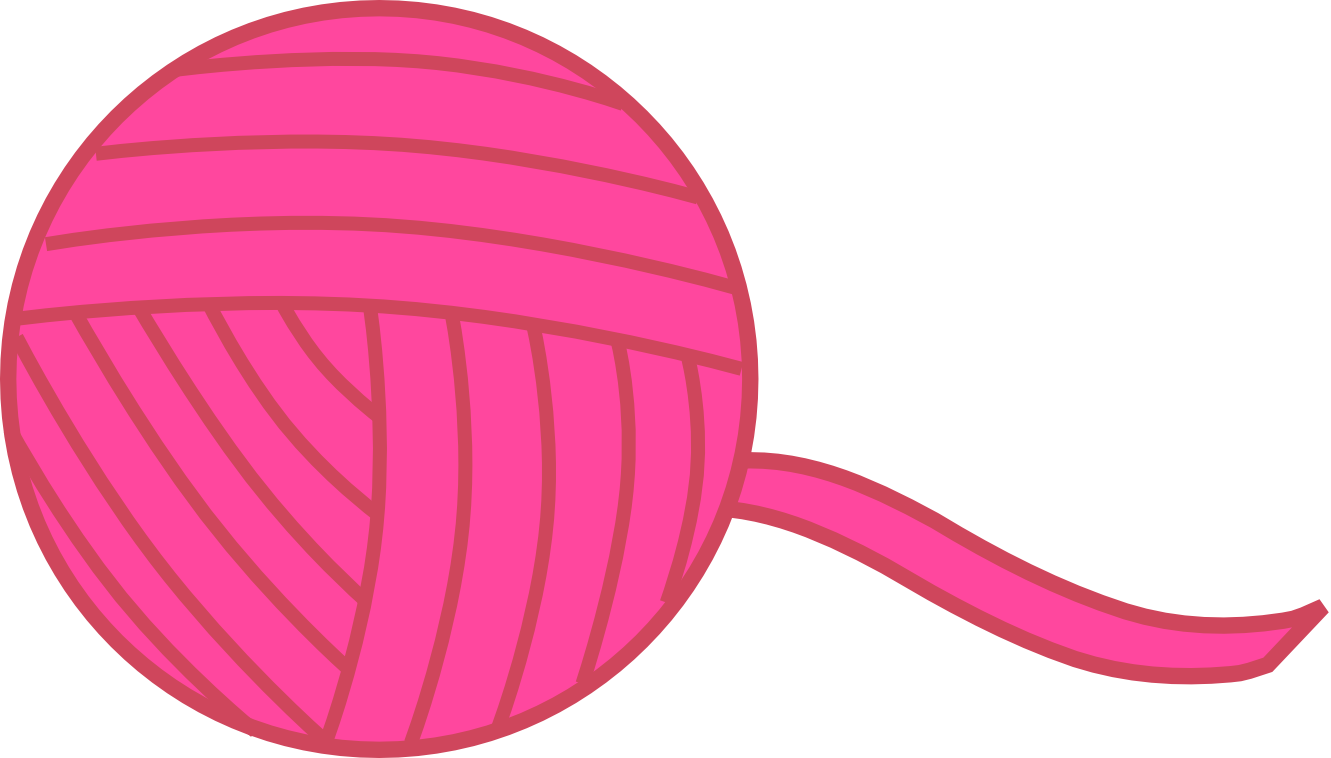 Yarn Clipart Basket Yarn - Animated Ball Of Yarn - Png Download (1331x758), Png Download