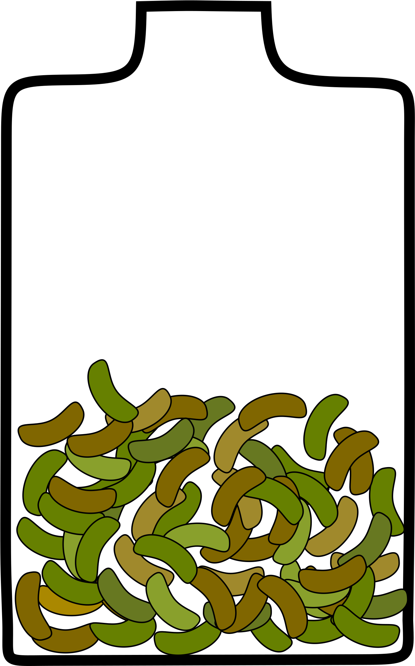 This Free Icons Png Design Of Jar With Beans Clipart (1564x2400), Png Download