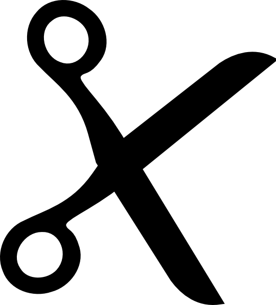 Small - Scissor K Clipart (540x597), Png Download