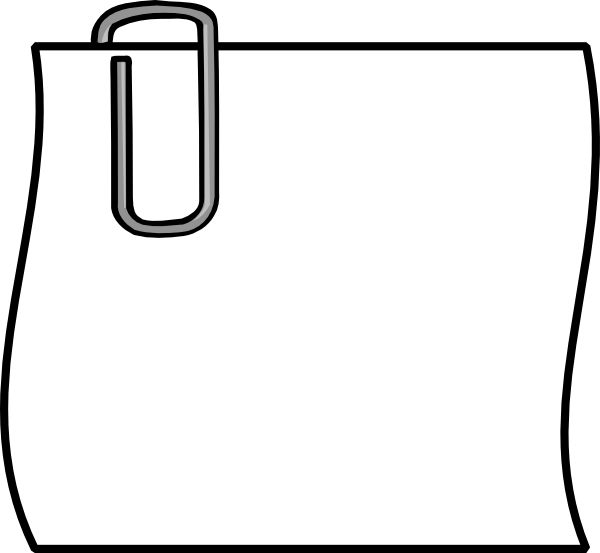 Paper Clip Art - Png Download (600x553), Png Download