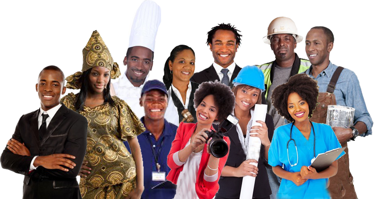 People Employers Are Now Searching To Employes Online - African Professionals Clipart (763x406), Png Download