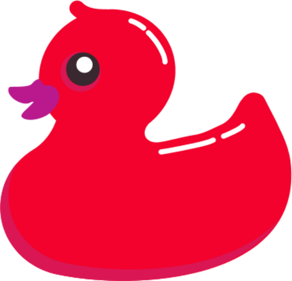 Picture Freeuse Duck Free Content Red Cliparts Transprent - Transparent Rubber Ducky Clipart - Png Download (600x579), Png Download