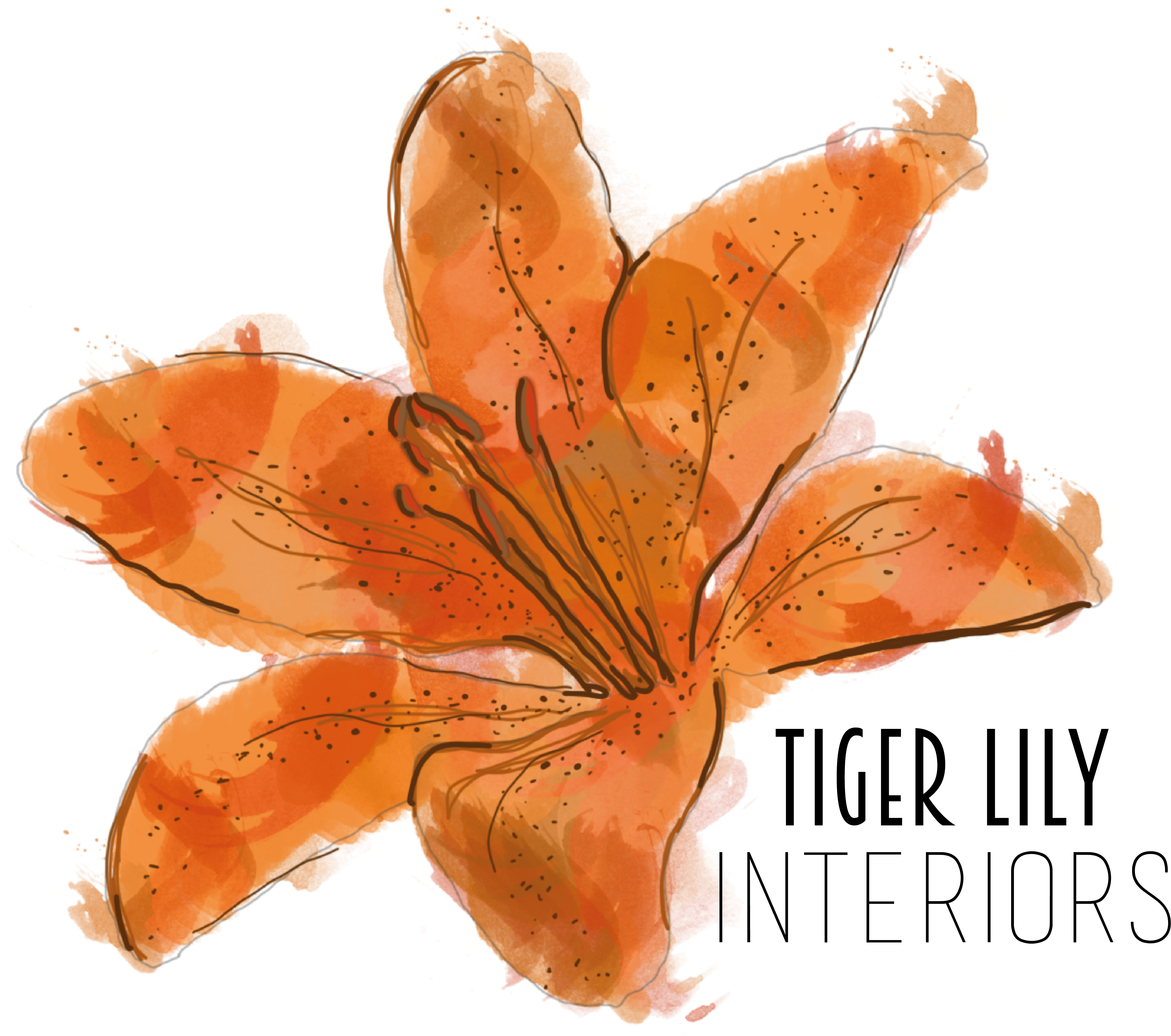 Orange Lily Clipart (4530x4289), Png Download