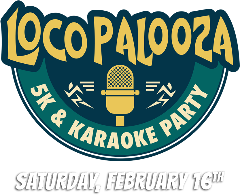 The 7th Annual Locopalooza 5k & Karaoke Party Is Returning - Emblem Clipart (900x722), Png Download