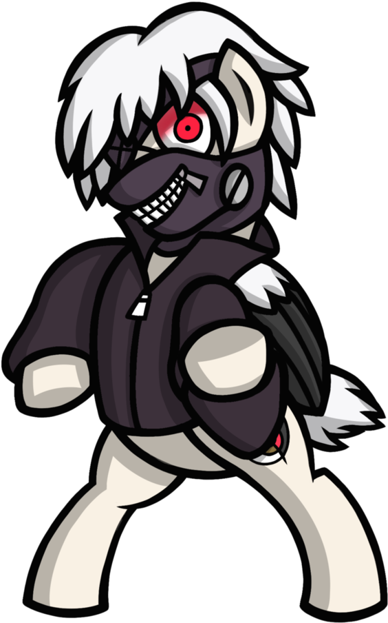 Tokyo Ghoul As - Kaneki Pony Clipart (774x1032), Png Download