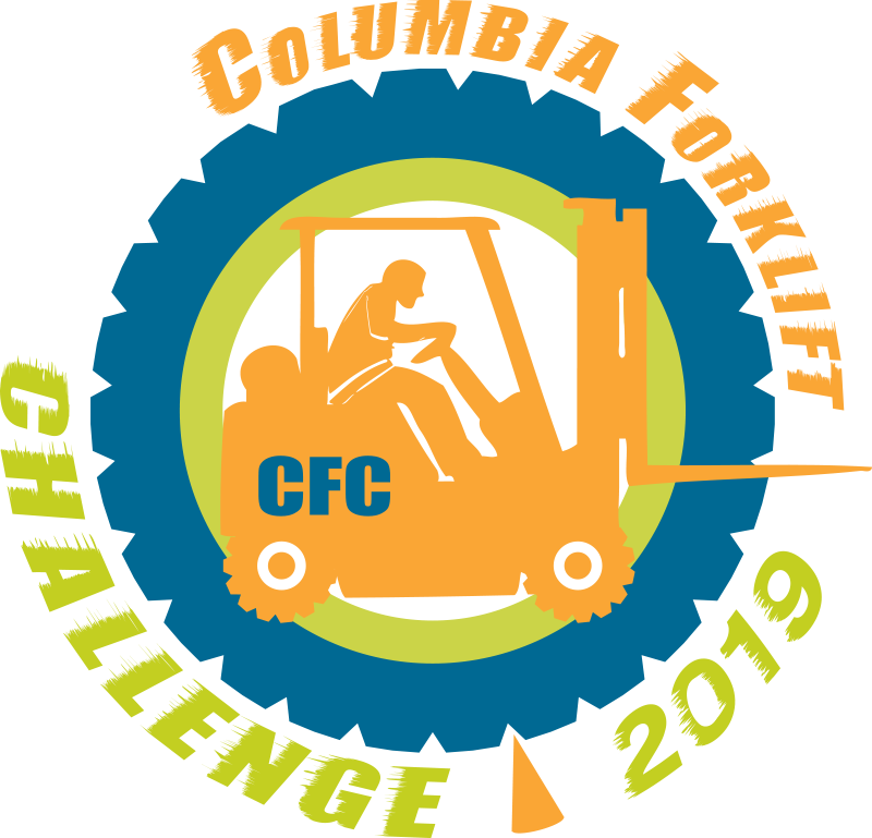 2019 Columbia Forklift Challenge Logo - Circle Clipart (800x769), Png Download