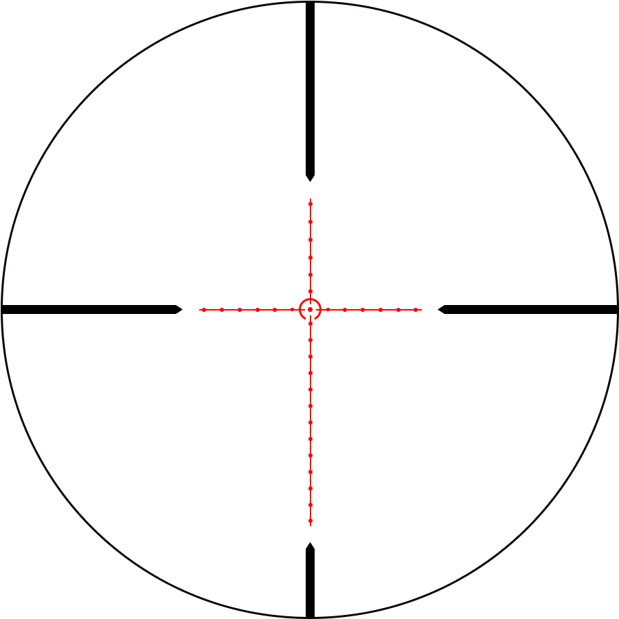 Rifle Scope Sniper, Rifle Scope Sniper Suppliers And - Long Range Rifle Scope And Reticle Clipart (901x901), Png Download