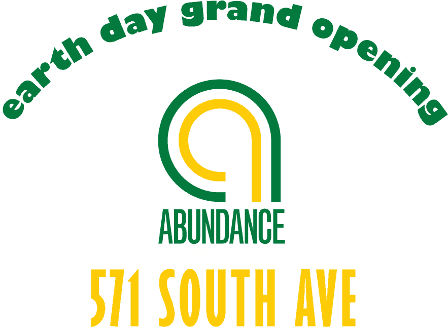 The Abundance Food Co-op Earth Day Grand Opening - Graphic Design Clipart (981x711), Png Download